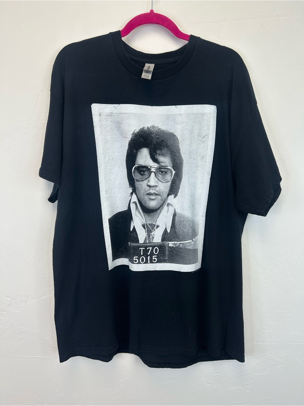 Elvis Presley Jail Prison Band Tee Unisex Size XL Black White Music Retro Rock